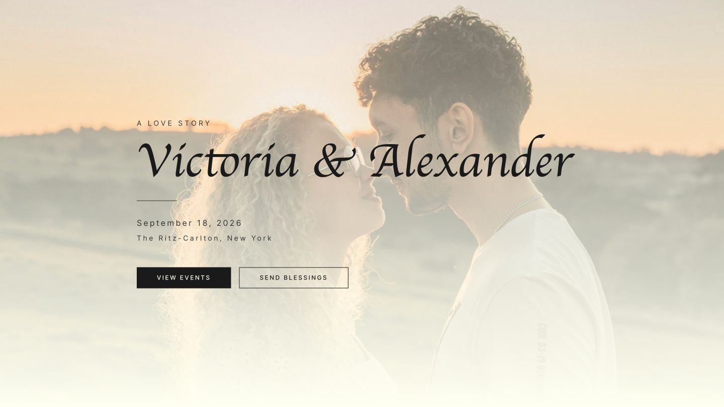 Luxury Magazine wedding invitation template